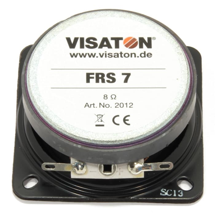 Visaton FRS 7 2.5 inch 8 ohm loudspeaker driver view 2