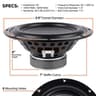 Dayton Audio PCS8-4 8 inch 4 ohm loudspeaker driver thumbnail view 6