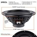 Dayton Audio PCS10-4 10 inch 4 ohm loudspeaker driver view 6