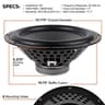 Dayton Audio PCS12-4 12 inch 4 ohm loudspeaker driver thumbnail view 6