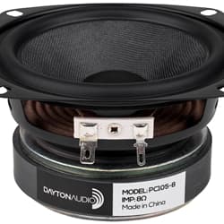 Dayton Audio PC105-8 4 inch 8 ohm loudspeaker driver similar driver