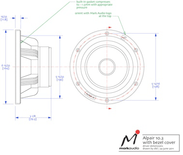 Markaudio Alpair 10 3.937007874015748 inch 8 ohm loudspeaker driver view 6