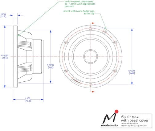 Markaudio Alpair 10P 3.937007874015748 inch 6 ohm loudspeaker driver view 4