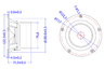 Markaudio PLUVIA 7 2.755905511811024 inch 4 ohm loudspeaker driver thumbnail view 2