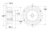 Markaudio Alpair 12P 5.511811023622047 inch 8 ohm loudspeaker driver thumbnail view 2