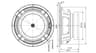 SB Audience BIANCO-10MW150 10 inch 8 ohm loudspeaker driver thumbnail view 4