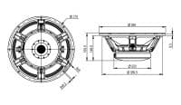 SB Audience BIANCO-15SW600 15 inch 8 ohm loudspeaker driver view 3