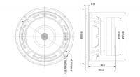 SB Audience BIANCO-8MW125 8 inch 8 ohm loudspeaker driver view 3