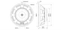 SB Audience BIANCO-15SW400 15 inch 8 ohm loudspeaker driver view 3