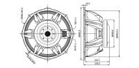 SB Audience ROSSO-18SW1000D 18 inch 5.2 ohm loudspeaker driver view 3