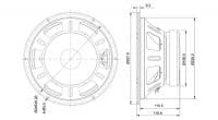 SB Audience BIANCO-10MW200 10 inch 8 ohm loudspeaker driver view 3