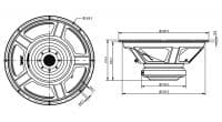 SB Audience BIANCO-15MW500 15 inch 8 ohm loudspeaker driver view 5