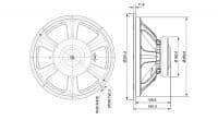 SB Audience BIANCO-15MW350 15 inch 8 ohm loudspeaker driver view 6