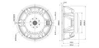 SB Audience ROSSO-15SW800 15 inch 8 ohm loudspeaker driver view 3