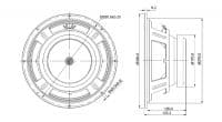 SB Audience BIANCO-12MW200 12 inch 8 ohm loudspeaker driver view 3
