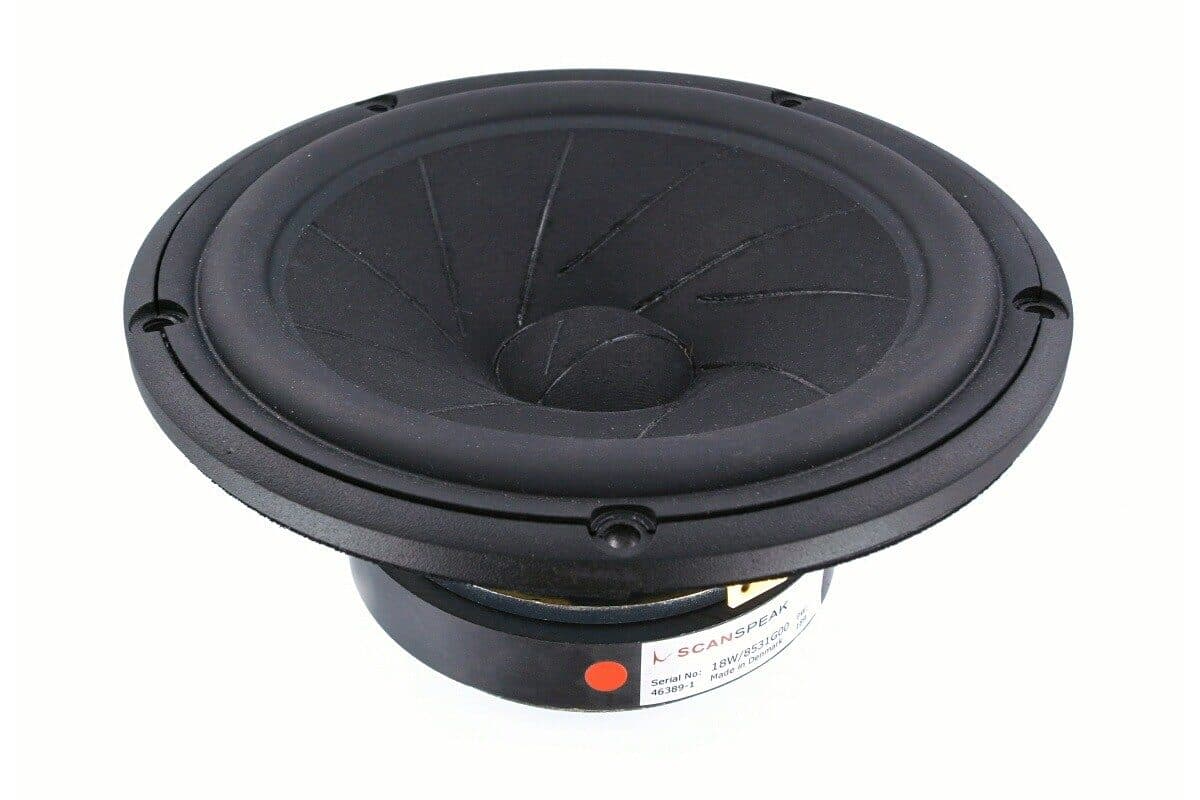 Scanspeak 18W/8531G00 7 inch 8 ohm loudspeaker driver similar driver