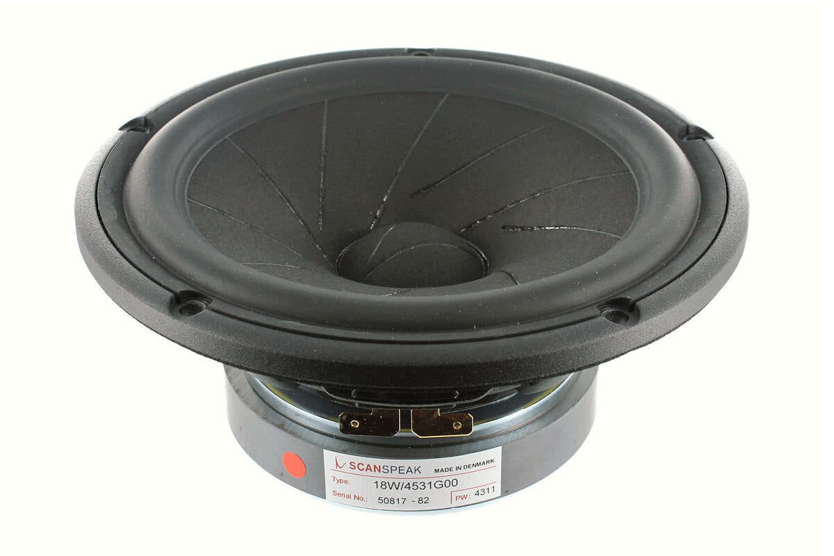 Scanspeak 18W/4531G00 7 inch 4 ohm loudspeaker driver similar driver