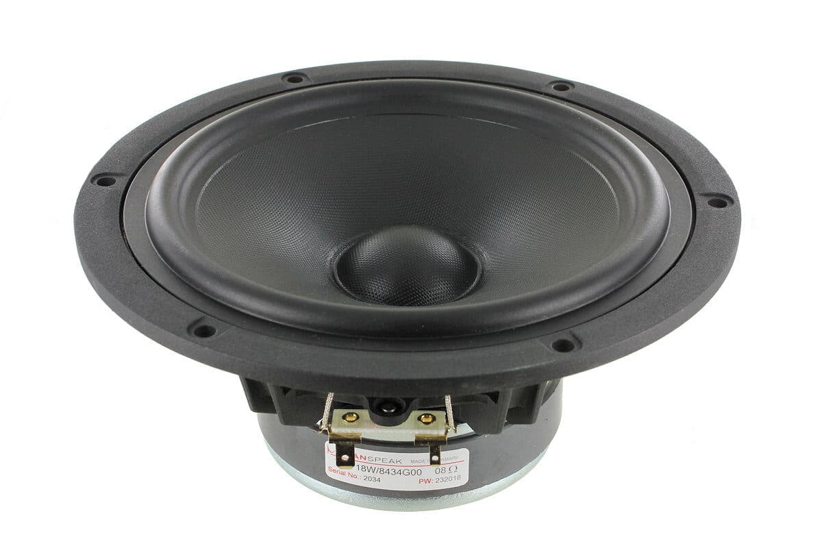 Scanspeak 18W/8434G00 7 inch 8 ohm loudspeaker driver similar driver
