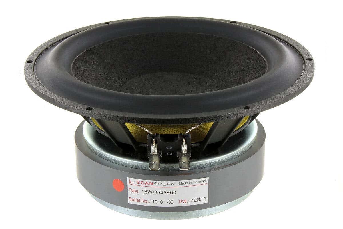 Scanspeak 18W/8545K00 7 inch 8 ohm loudspeaker driver similar driver