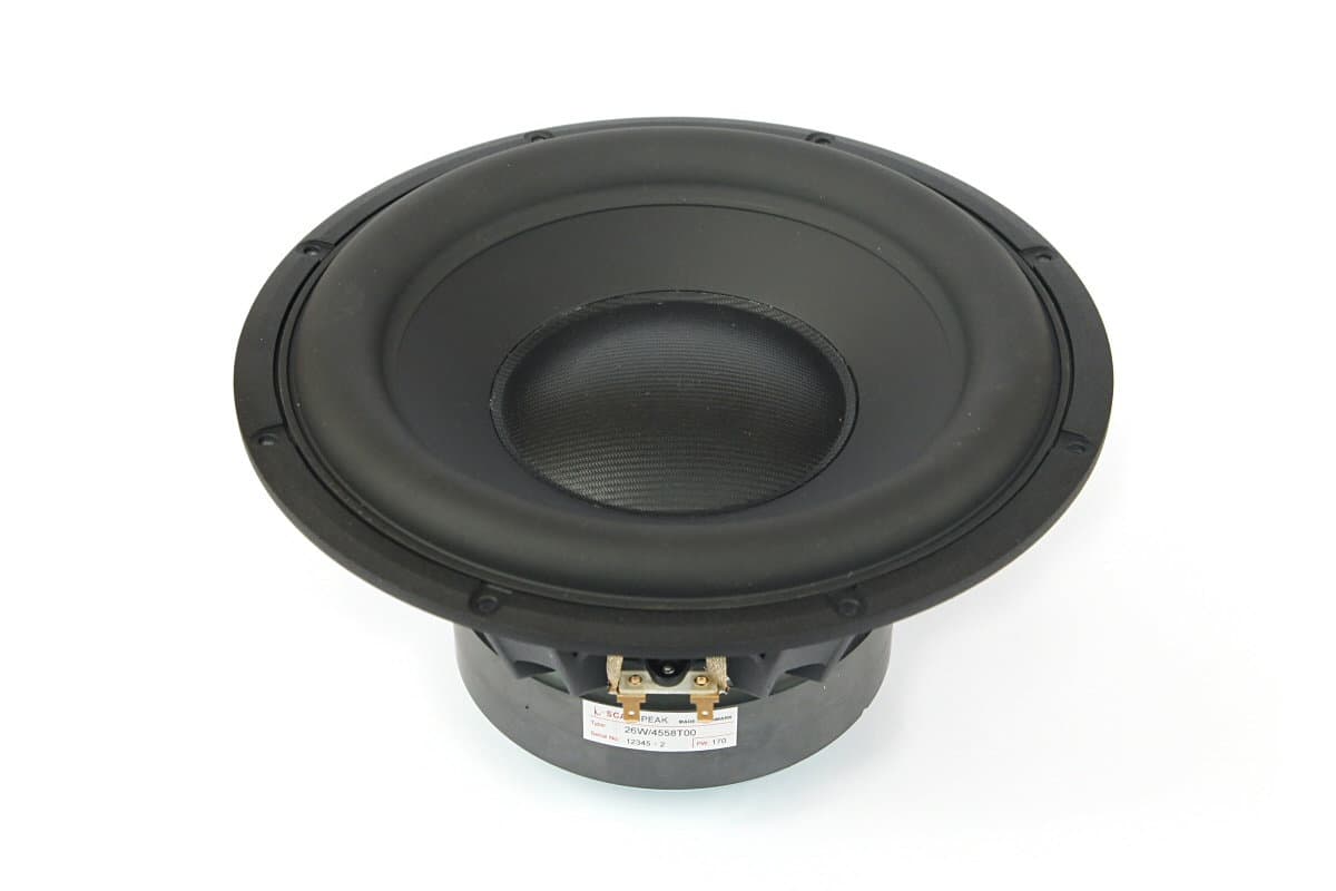 Scanspeak 26W/4558T00 10 inch 4 ohm loudspeaker driver similar driver