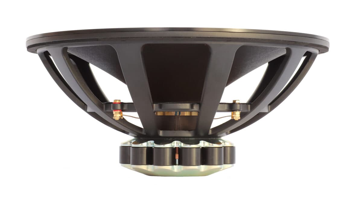 Scanspeak 38WE/8582T00 15 inch 8 ohm loudspeaker driver view 2