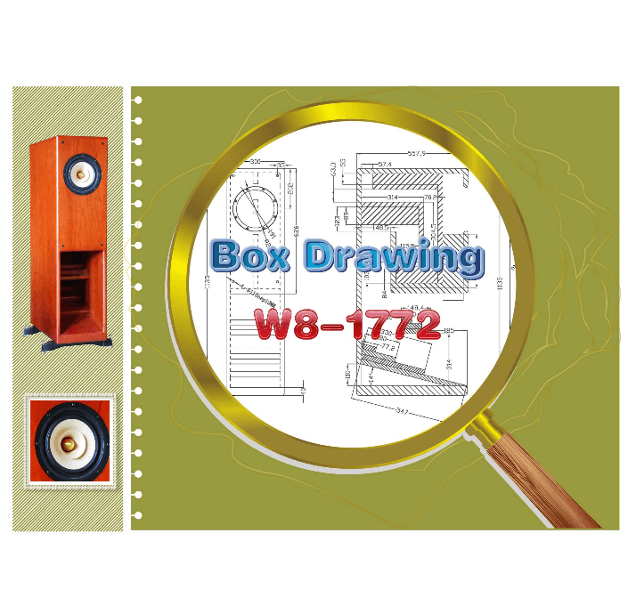 Tang Band W8-1772 8 inch 8 ohm loudspeaker driver view 4
