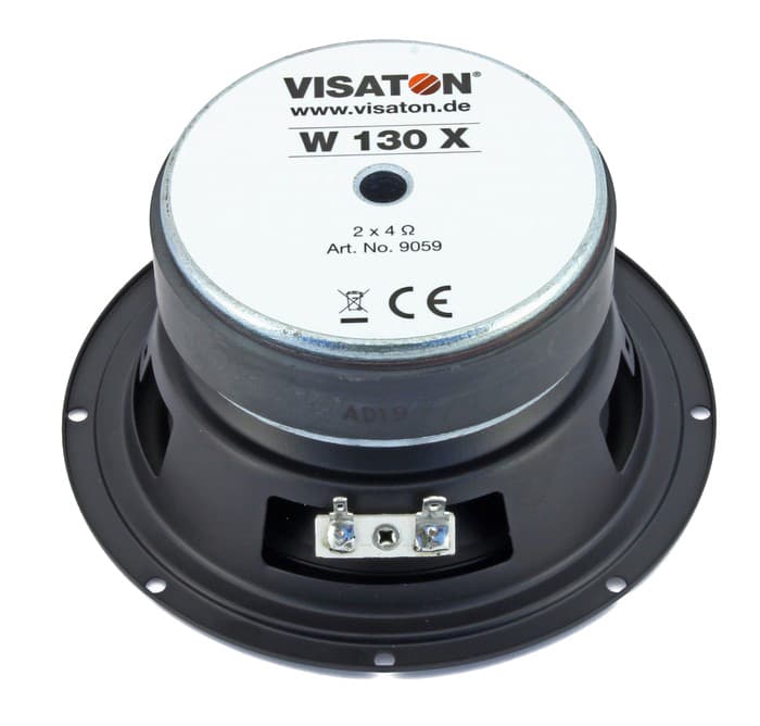 Visaton W 130 X - 2 x 4 Ohm 5 inch 8 ohm loudspeaker driver view 2