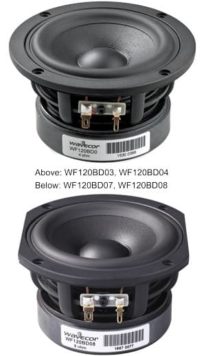 Wavecor WF120BD03 4.5 inch 4 ohm loudspeaker driver
