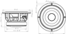 Wavecor WF152BD03 6 inch 4 ohm loudspeaker driver thumbnail view 2
