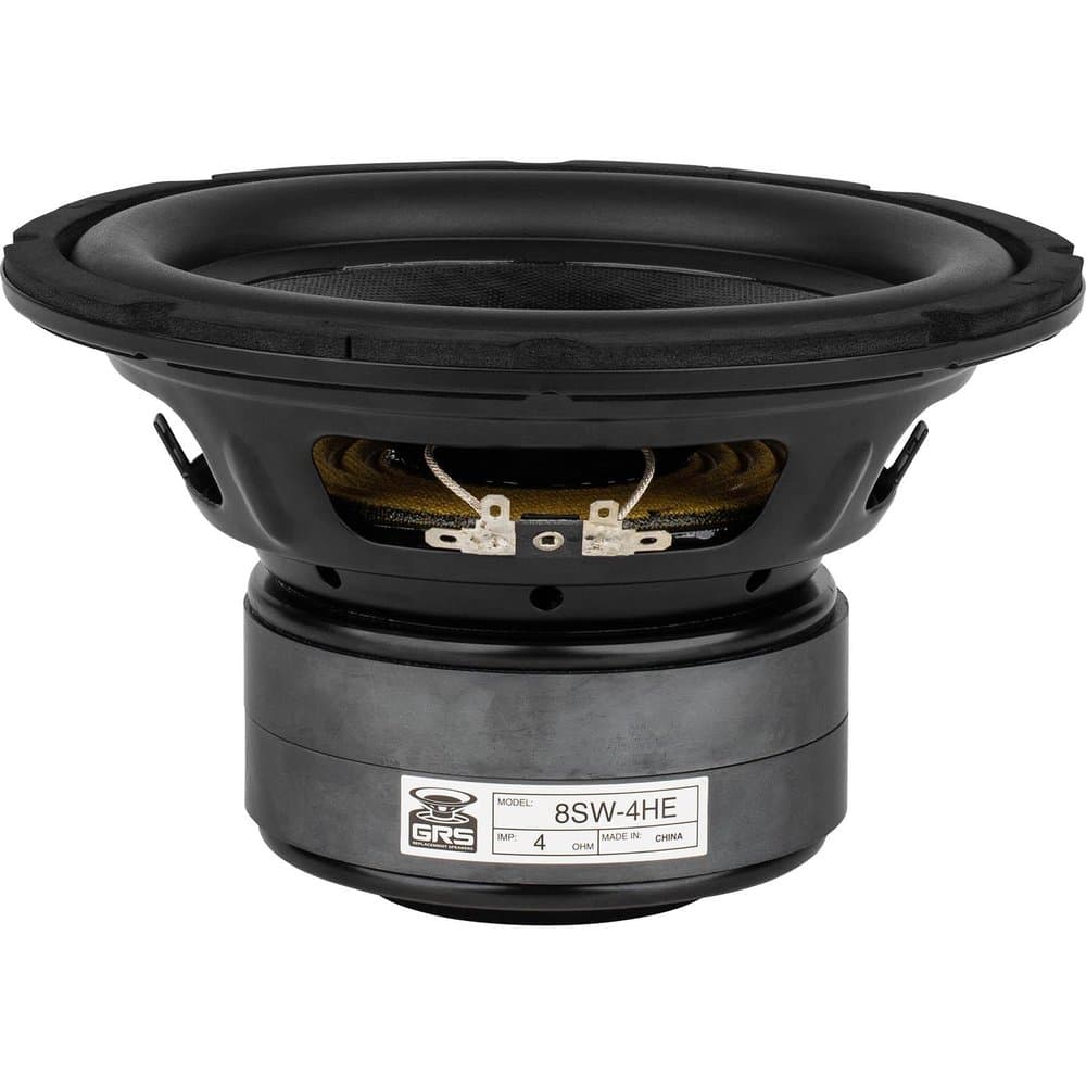 GRS 8SW-4HE-8 8 inch 4 ohm loudspeaker driver view 2