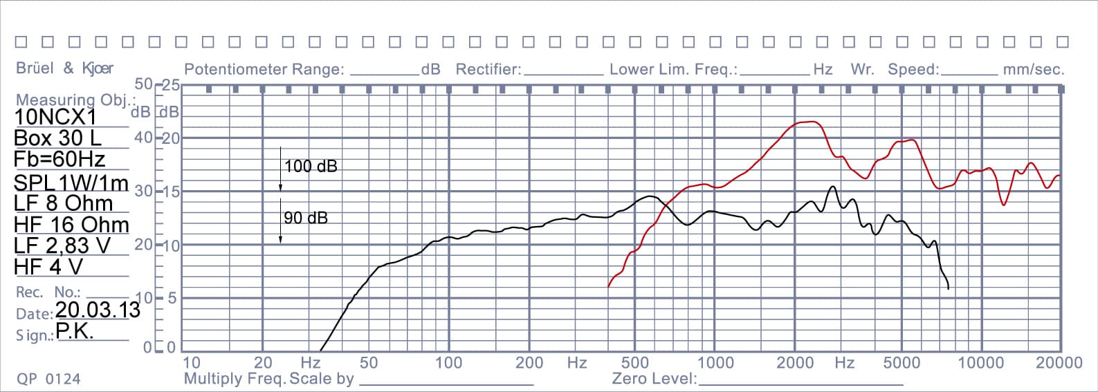 Oberton 10NCX1 10 inch 8 ohm loudspeaker driver view 2