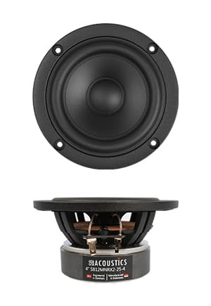 SB Acoustics SB12MNRX2-25-4 4 inch 4 ohm loudspeaker driver