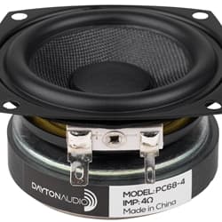 Dayton Audio PC68-4 2 inch 4 ohm loudspeaker driver similar driver