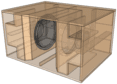 Eighteen Sound Manifolded 2x18” band-pass subwoofer