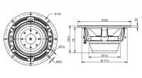 SB Audience NERO-8MWN400D 8 inch 8 ohm loudspeaker driver view 3
